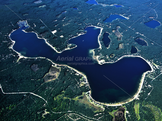 Big Star Lake in Lake County, Michigan